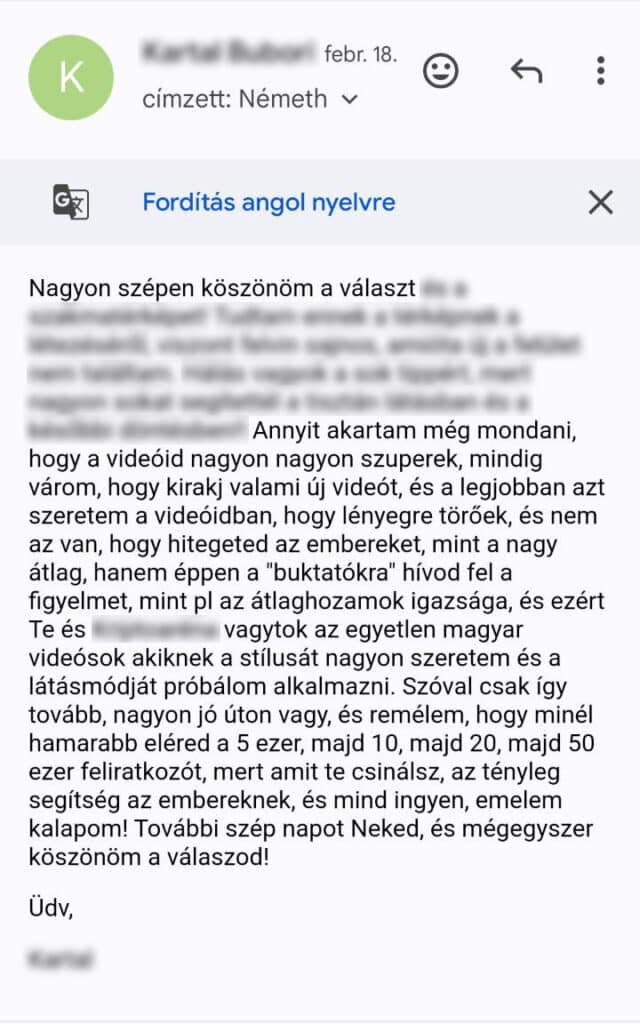Hírlevél visszajelzés